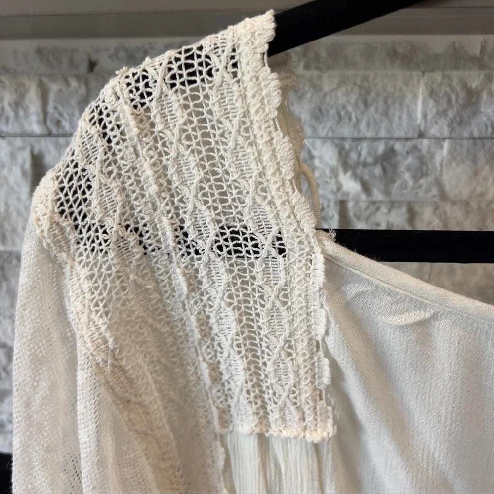 Free people Jeanine off white tunic dress, size Small P - Picture 6 of 12